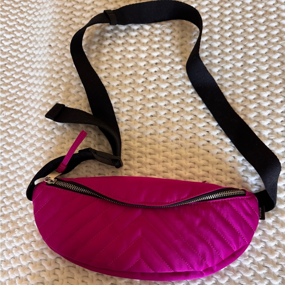 Athleta Quilted Satin Belt Bag